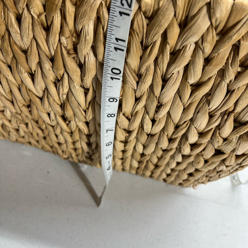 Seagrass storage baskets Woven pantry baskets Organization Vintage basket bin - Picture 2 of 10